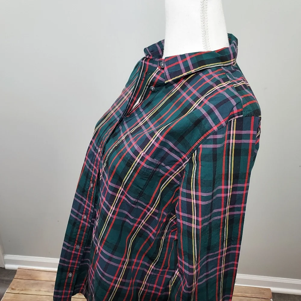 J. Crew Classic Tartan Button Down Shirt 10